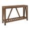 Walker Edison Reclaimed Barnwood Rustic A-Frame Entry Table